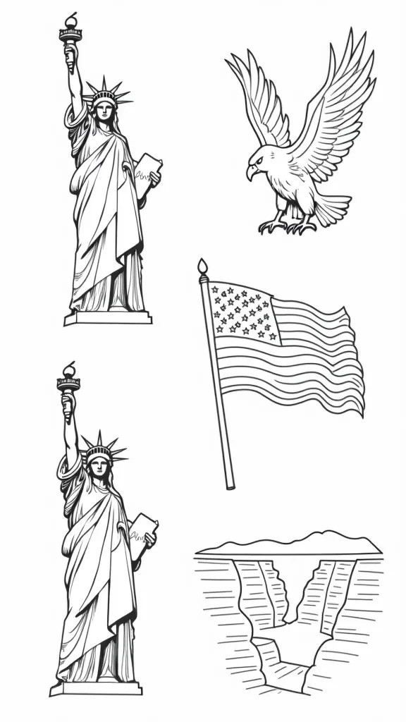 usa coloring pages printable